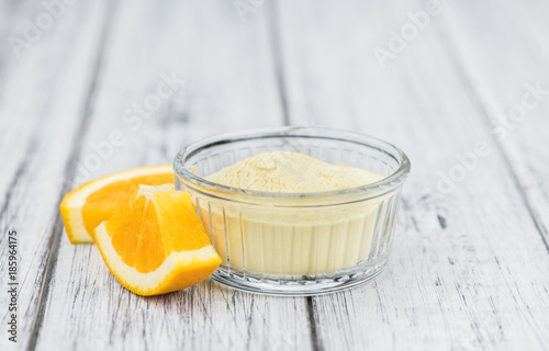 Orange Powder (selective focus)