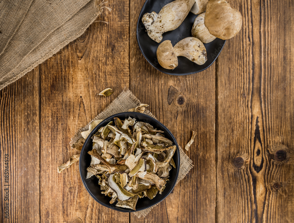 Portion of Dried Porcinis, selective focus Portion of Dried Porcinis, selective focus