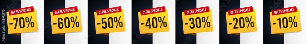 Fototapeta premium Soldes étiquettes