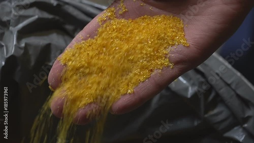 Water purification filter with charcoal, sand and zeotite, macro