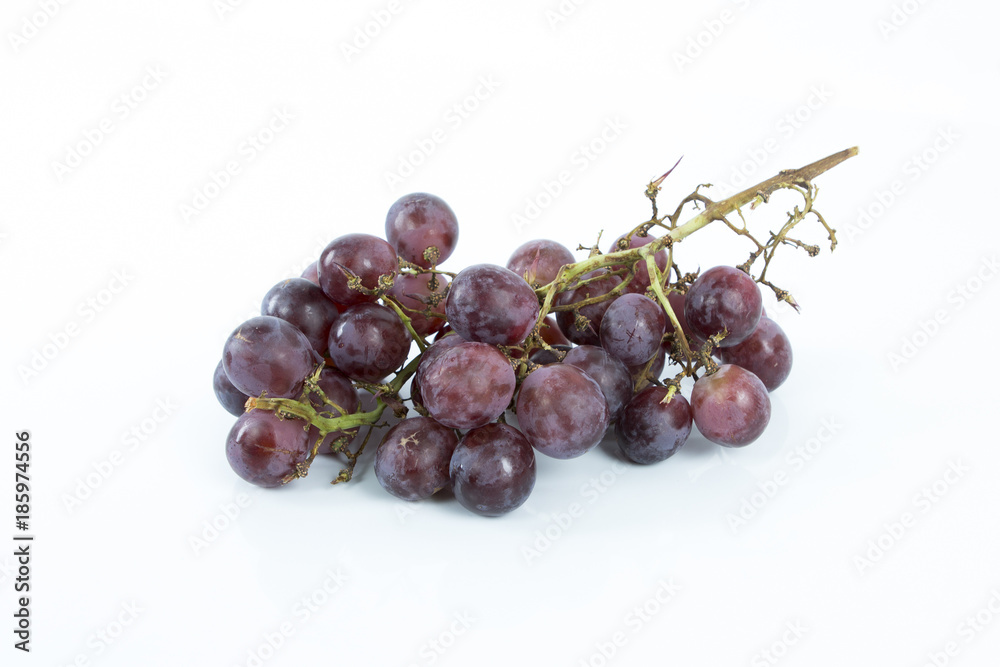 Dark Red grape isolated on white background Dark Red grape isolated on white background