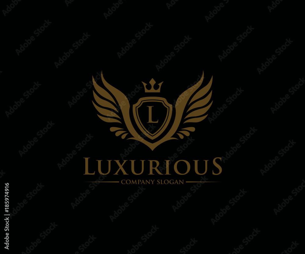 luxury emblem logo vector
