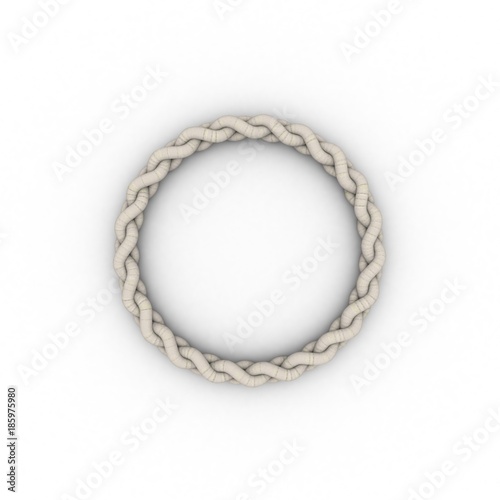 Braided frame in form of ci...