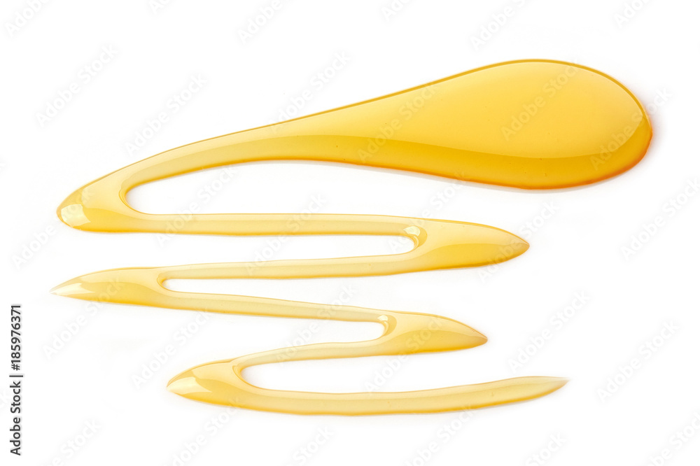 Honey on white background Honey on white background