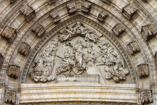 Entrance door of Sevilla Cathedral  Spain