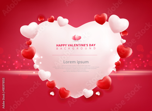Valentines day sale backgro...