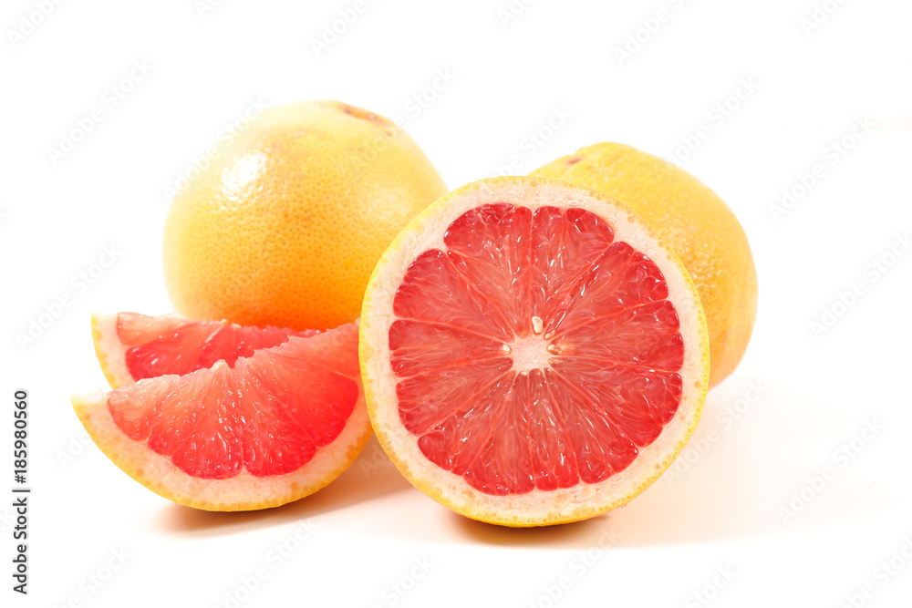 grapefruit isolated on white background grapefruit isolated on white background