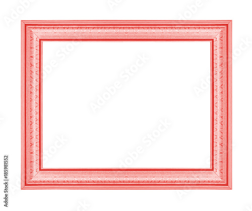 The red frame isolated on  white background