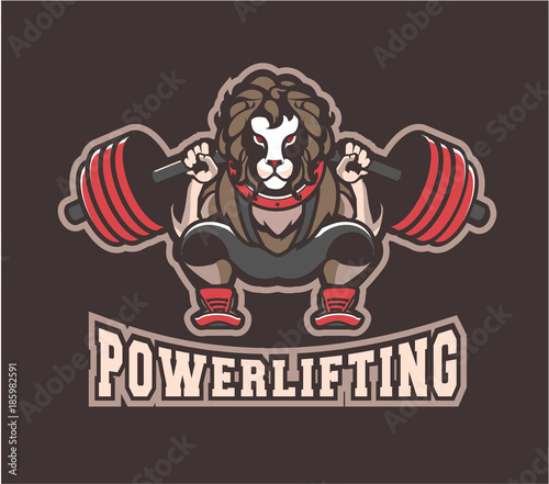 Powerlifting barbell squat
