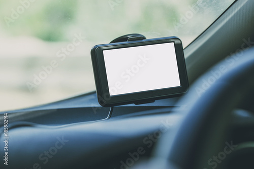 GPS car navigator empty blank screen © Quality Stock Arts