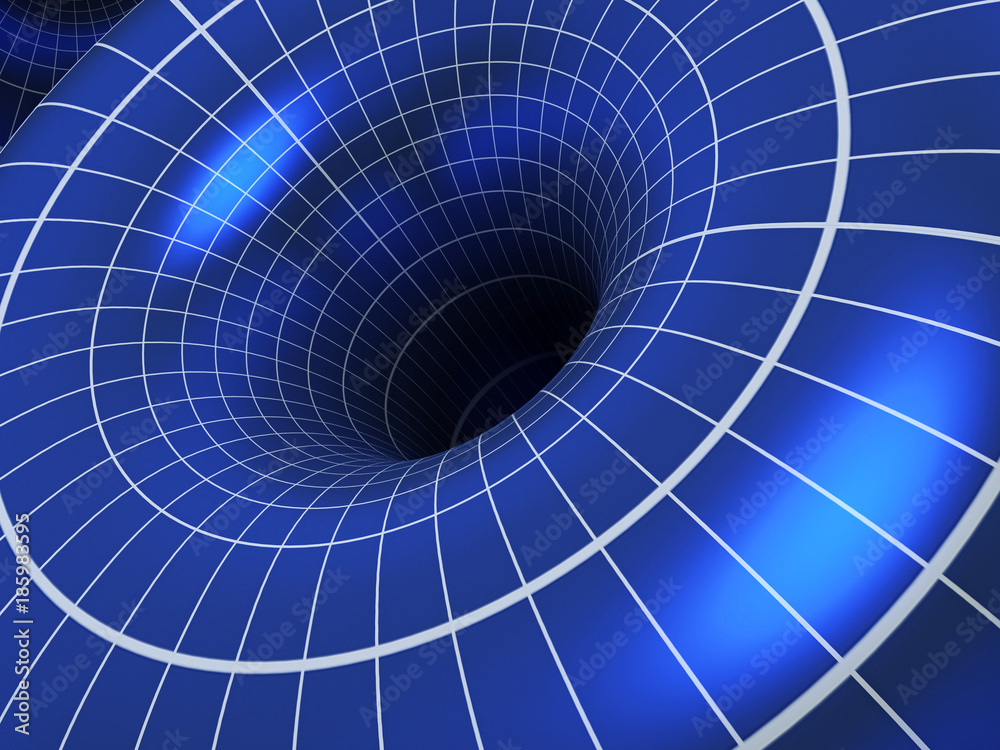 Naklejka premium Abstract 3D vortex illustration. 3D illustration