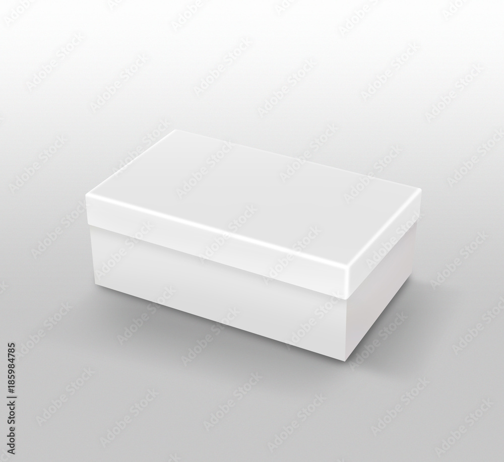 3D White box mock up illustrating. 3D White box mock up illustrating.