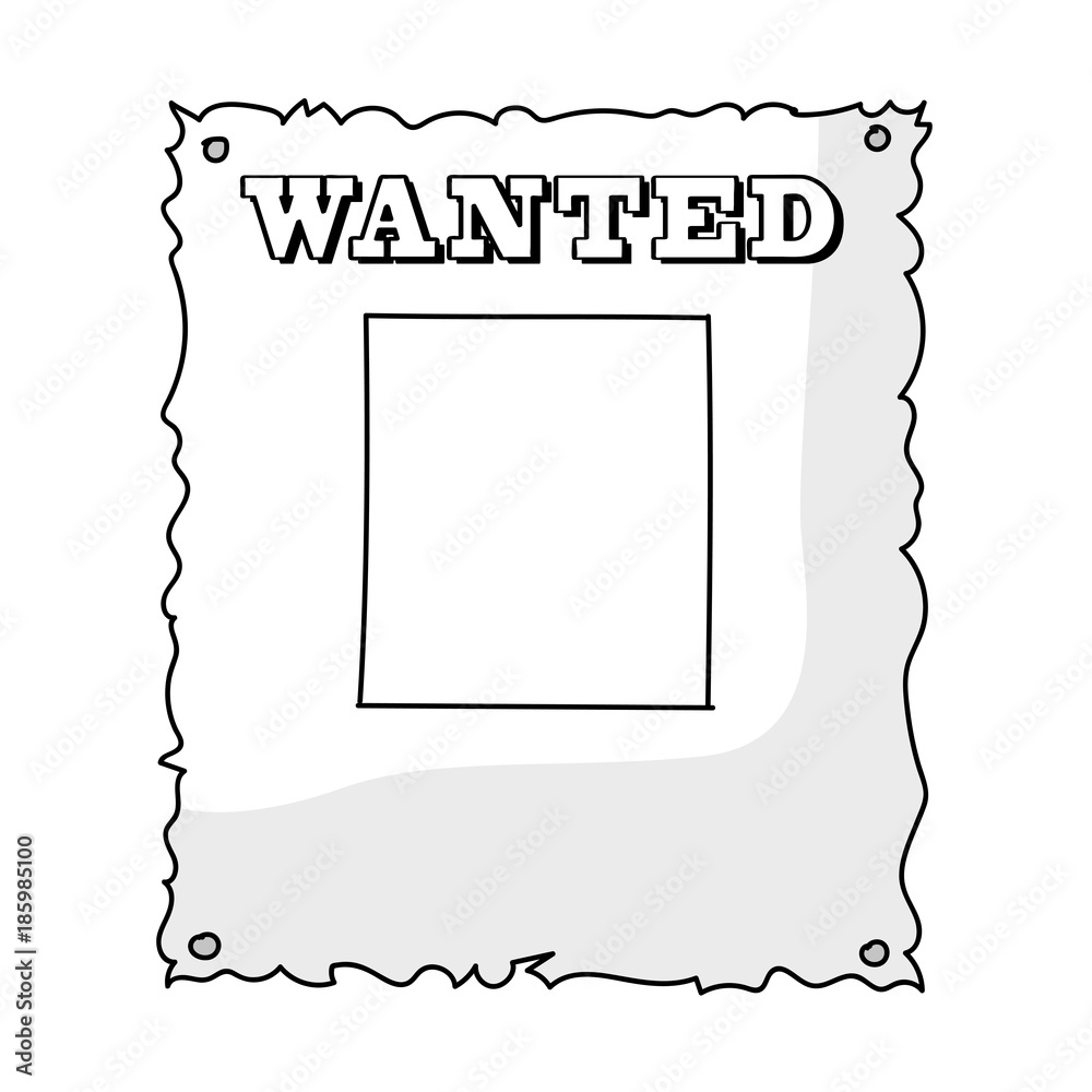 Blank Wanted Poster Black And White