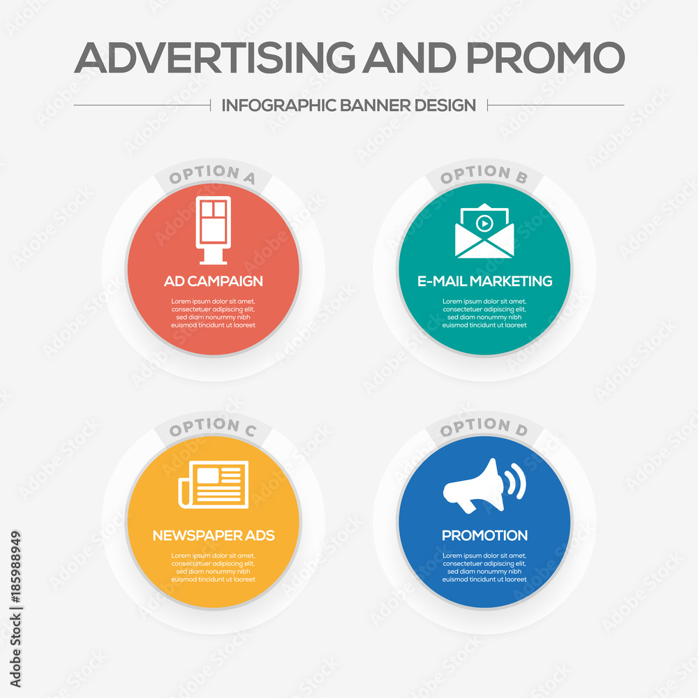 Advertising and Promo Concept Advertising and Promo Concept