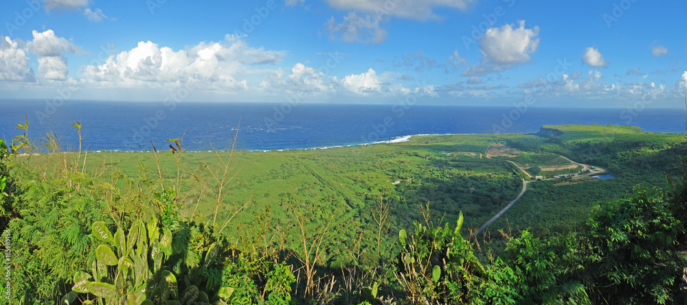 Suicide Cliff above Marpi Point Field near the northern tip of Saipan