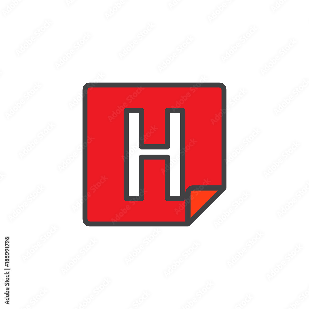 Hospital filled outline icon, line vector sign, linear colorful pictogram isolated on white. Healthcare symbol, logo illustration. Pixel perfect vector graphics Hospital filled outline icon, line vector sign, linear colorful pictogram isolated on white. Healthcare symbol, logo illustration. Pixel perfect vector graphics