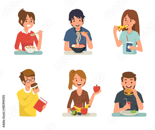 Photo people eating