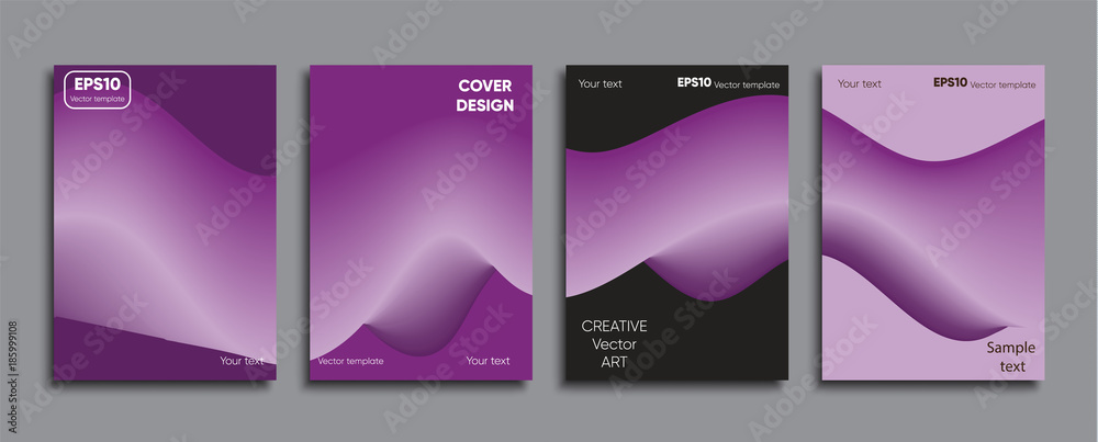 Creative colored cover. Cover design.