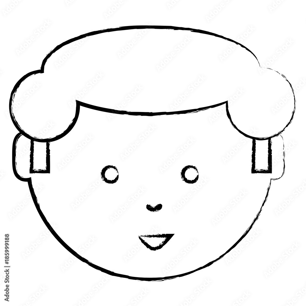 cartoon man face icon cartoon man face icon