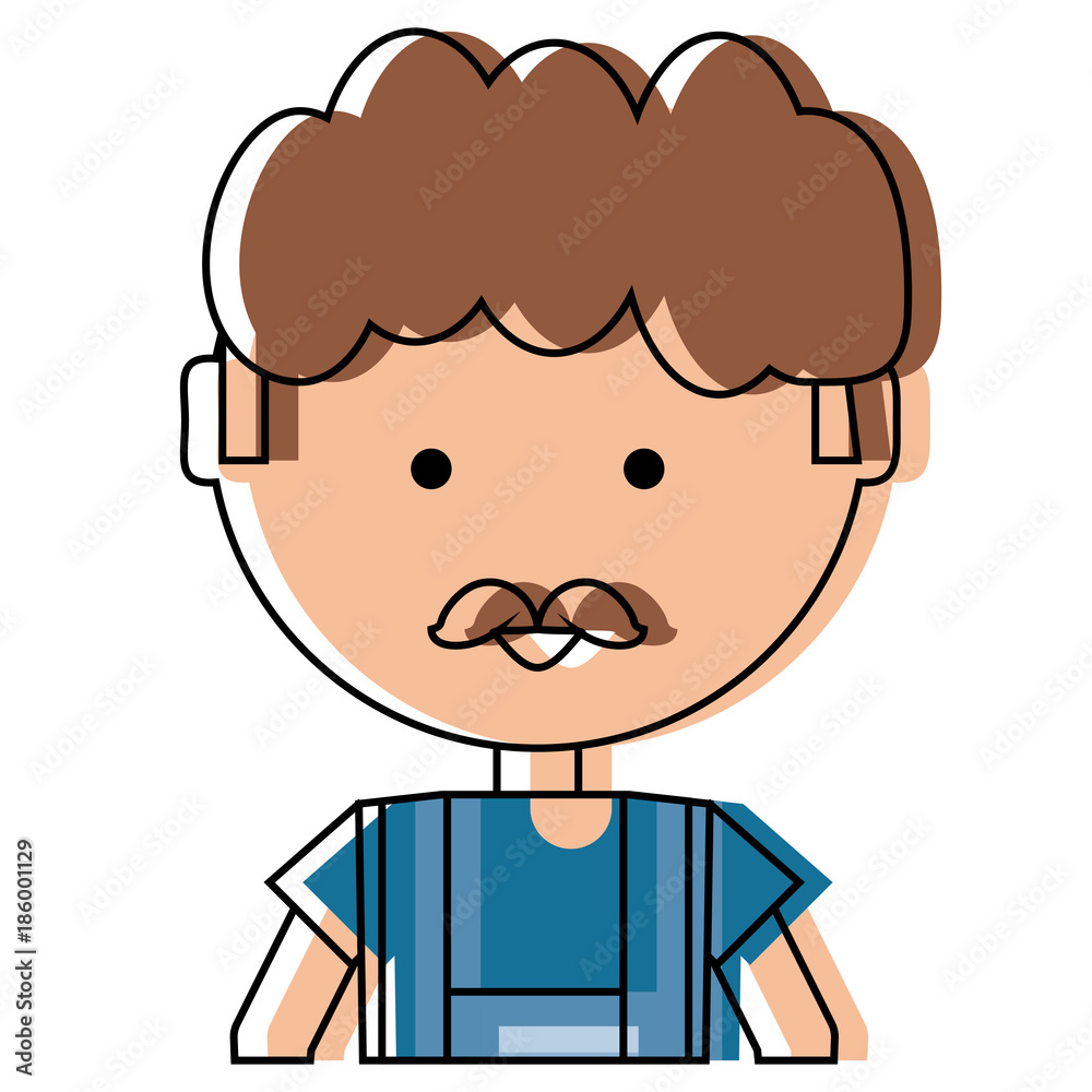 cartoon mechanic man icon cartoon mechanic man icon