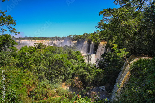 The Iguazu Falls on the Argentine side.