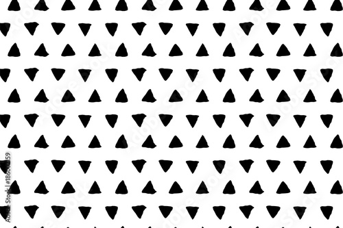 Hand drawn ink seamless pattern