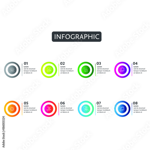 business concept timeline. Infographic template, realistic paper steps infographic, vector banner can be used for workflow layout, diagram,presentation, education or any number option,