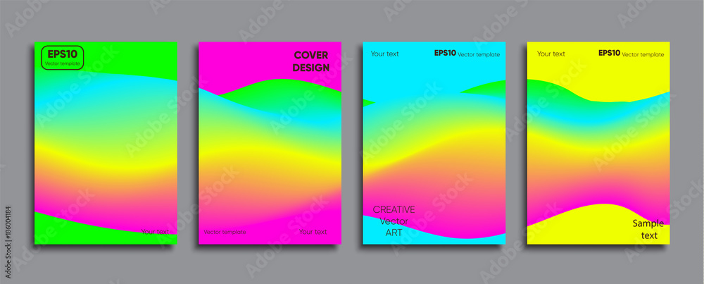 Creative colored cover. Cover design.