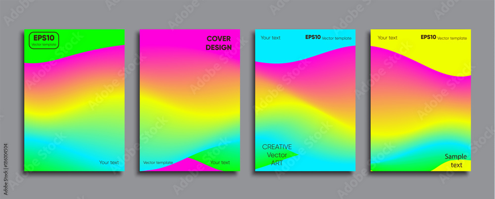 Obraz premium Creative colored cover. Cover design.