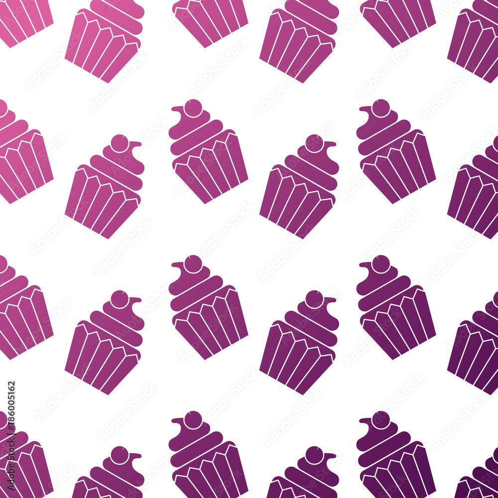 cupcake sweet dessert seamless pattern vector illustration cupcake sweet dessert seamless pattern vector illustration
