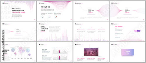Clean and minimal presentation templates. Business infographic. Brochure cover vector design. Presentation slides for flyer, leaflet, brochure, corporate, marketing, advertising, annual report, banner