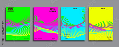 Creative colored cover. Cover design.