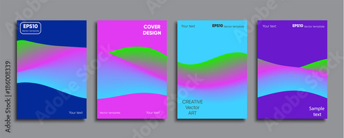 Creative colored cover. Cover design.