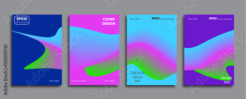 Creative colored cover. Cover design.