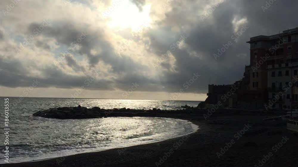 Sea in winter (Boccadasse, Genoa, Liguria, Italy) Sea in winter (Boccadasse, Genoa, Liguria, Italy)