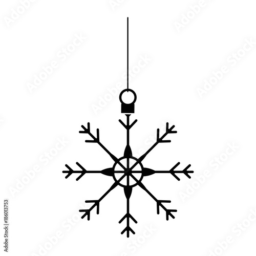 snow flake isolated icon
