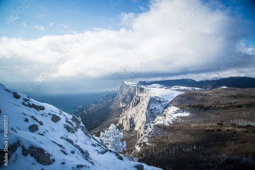 A frosty and sunny day is in mountains © YURII Seleznov