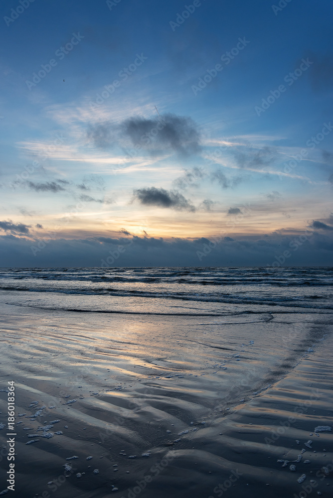 Sunset time by Baltic sea, Liepaja, Latvia. Sunset time by Baltic sea, Liepaja, Latvia.