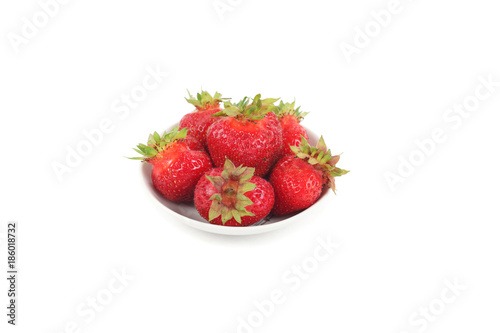 Strawberries on the plate