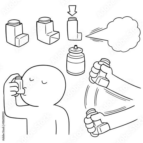 vector set of inhalation medicines