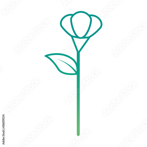 cute flower isolated icon