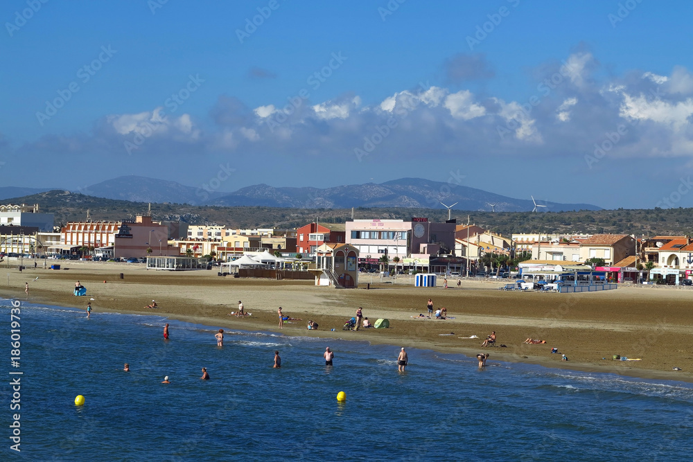 Port-La-Nouvelle, Strand, Südfrankreich Port-La-Nouvelle, Strand, Südfrankreich