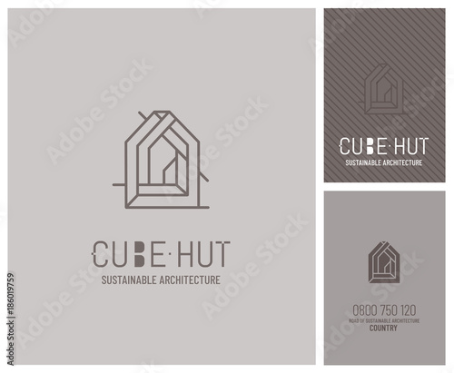 logo pour un cabinet d'architecte, constructeur, bâtisseur 

