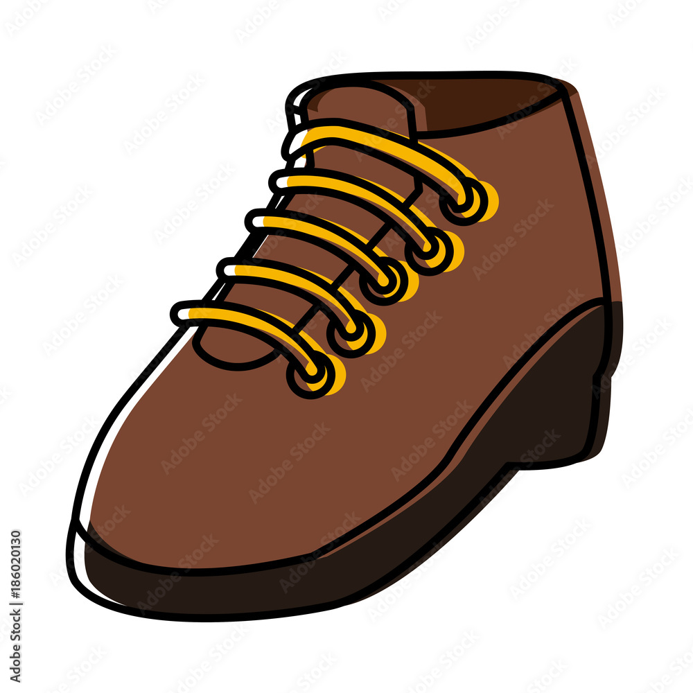 Camping shoe isolated icon vector illustration graphic design Camping shoe isolated icon vector illustration graphic design