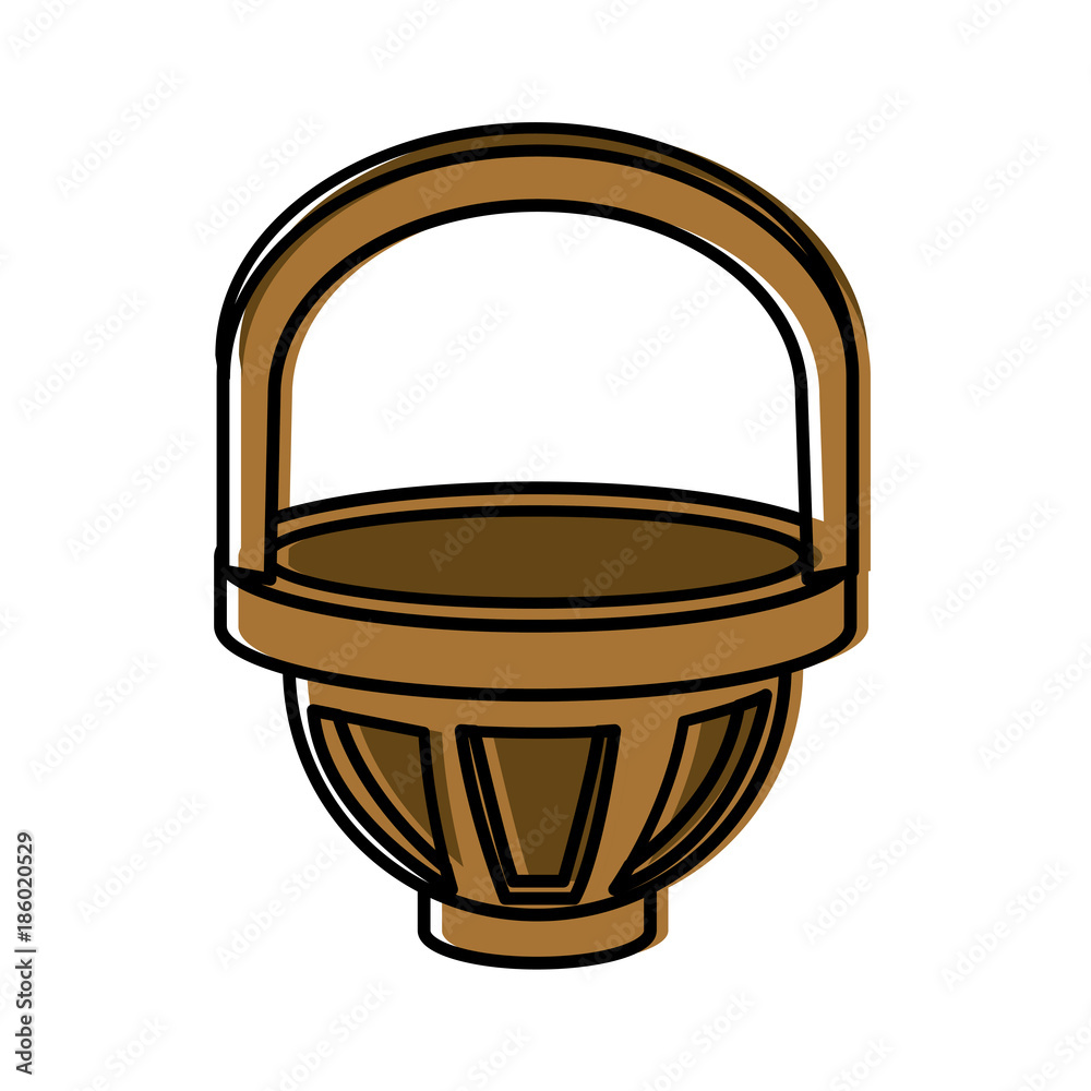 wooden basket isolated icon vector illustration graphic design wooden basket isolated icon vector illustration graphic design