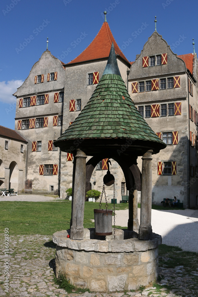 Burg von Harburg, Bayern, Deutschland