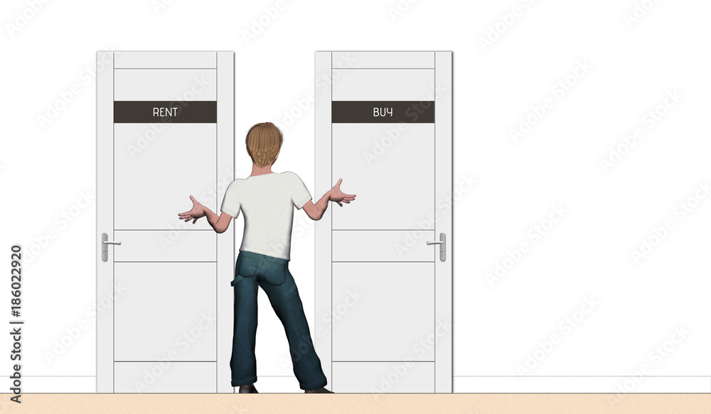 Undecided boy on his future RENT OR BUY Undecided boy on his future RENT OR BUY