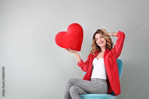 Attractive young woman with...