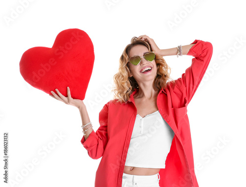 Attractive young woman with...