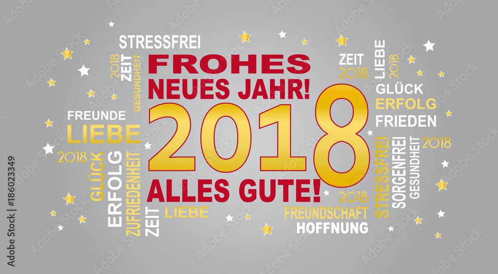 frohes neues jahr 2018 Adobe Stock